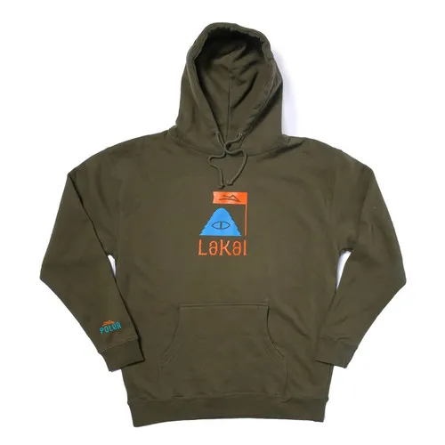 Lakai x Poler Sweatshirt Poler Summit Pullover Hoodie Olive