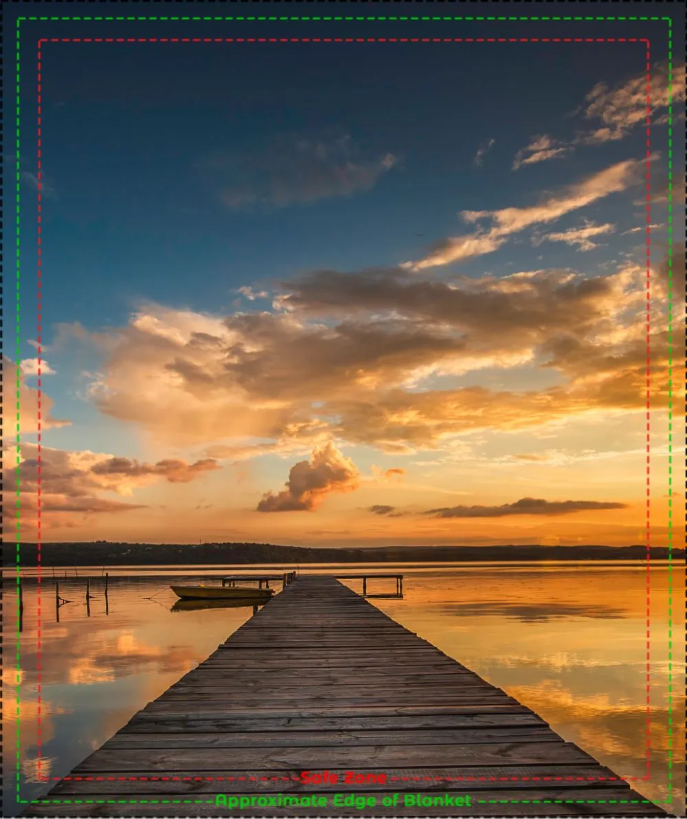 Lake Sunset Blanket