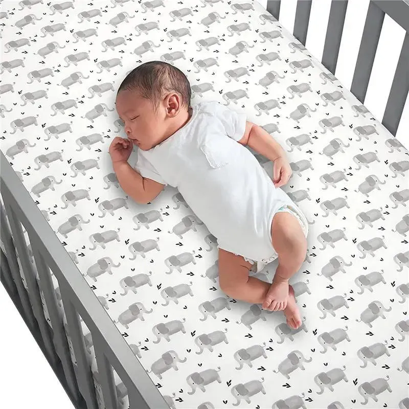 Lambs & Ivy Elephant Crib Sheet