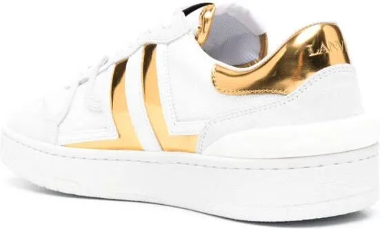 Lanvin Clay leather sneakers White