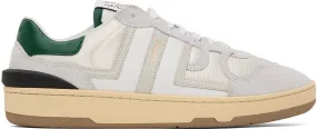 Lanvin Gray & Green Clay Sneakers