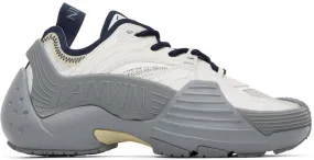 Lanvin SSENSE Exclusive Gray & Navy Flash-X Sneakers