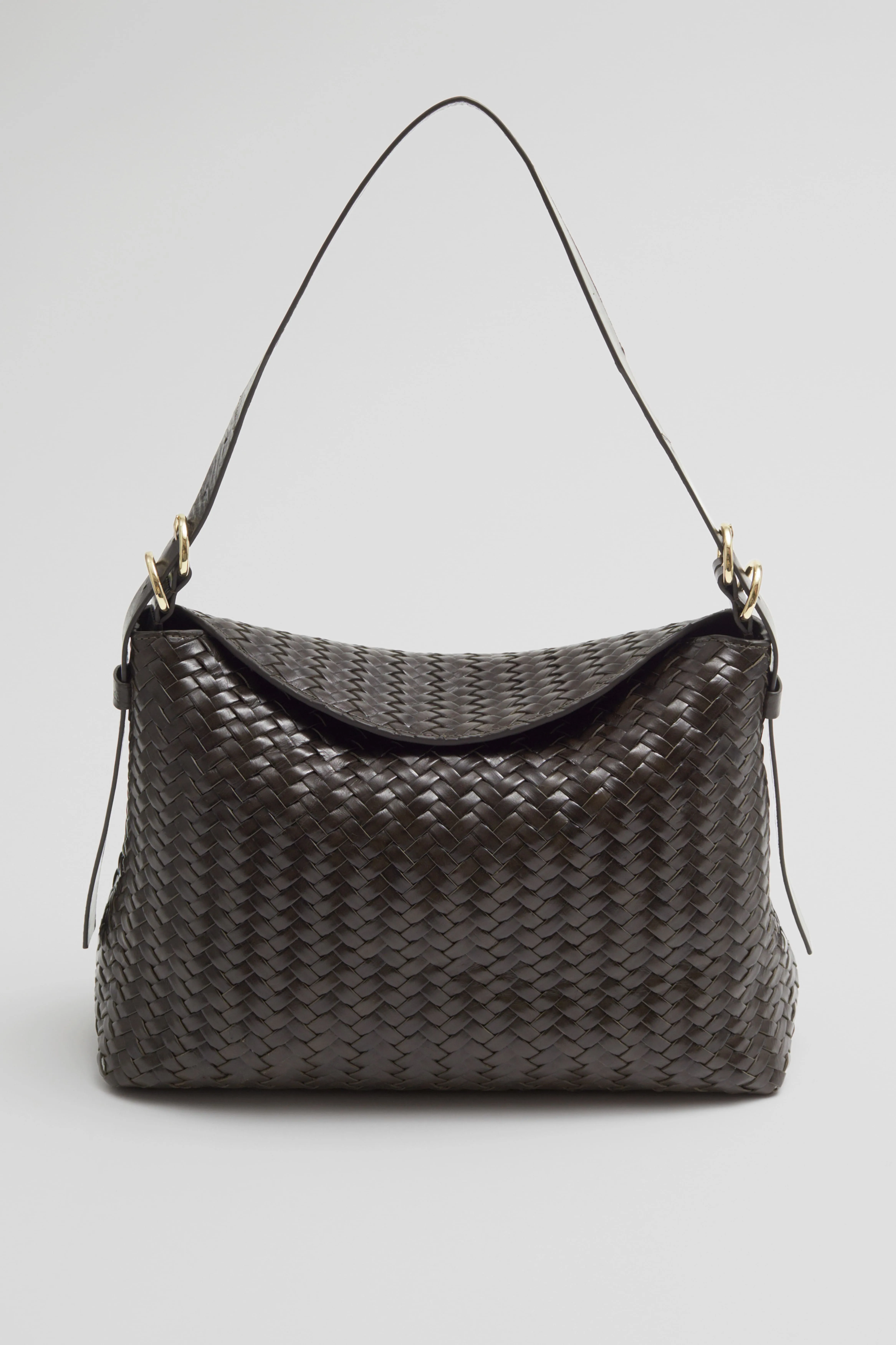 Large Braided Tote - Mahogany - Ladies | H&M GB