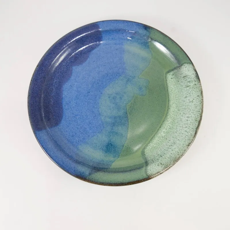 Large Plate in Lake Glaze