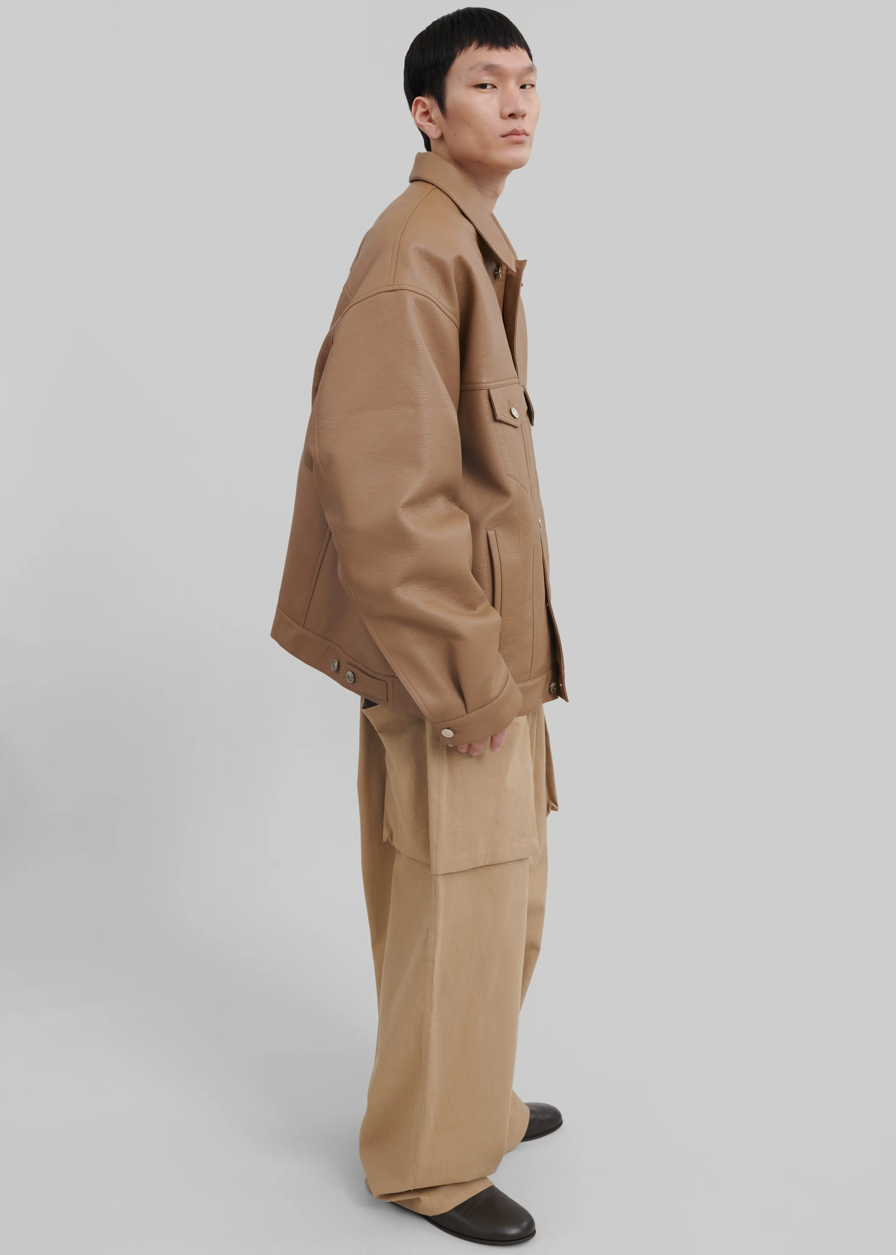 Lauri Drawstring Cargo Pants - Beige