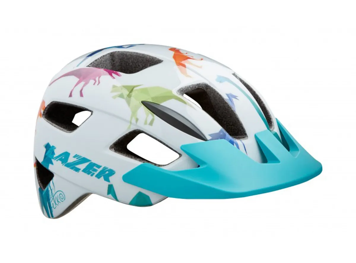 Lazer Lil Gekko MTB Helmet - Kids - White Dino - 2020