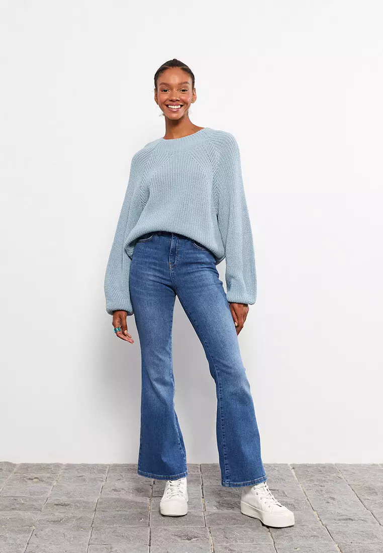 LC WAIKIKI High Waist Spanish Straight Women Jeans