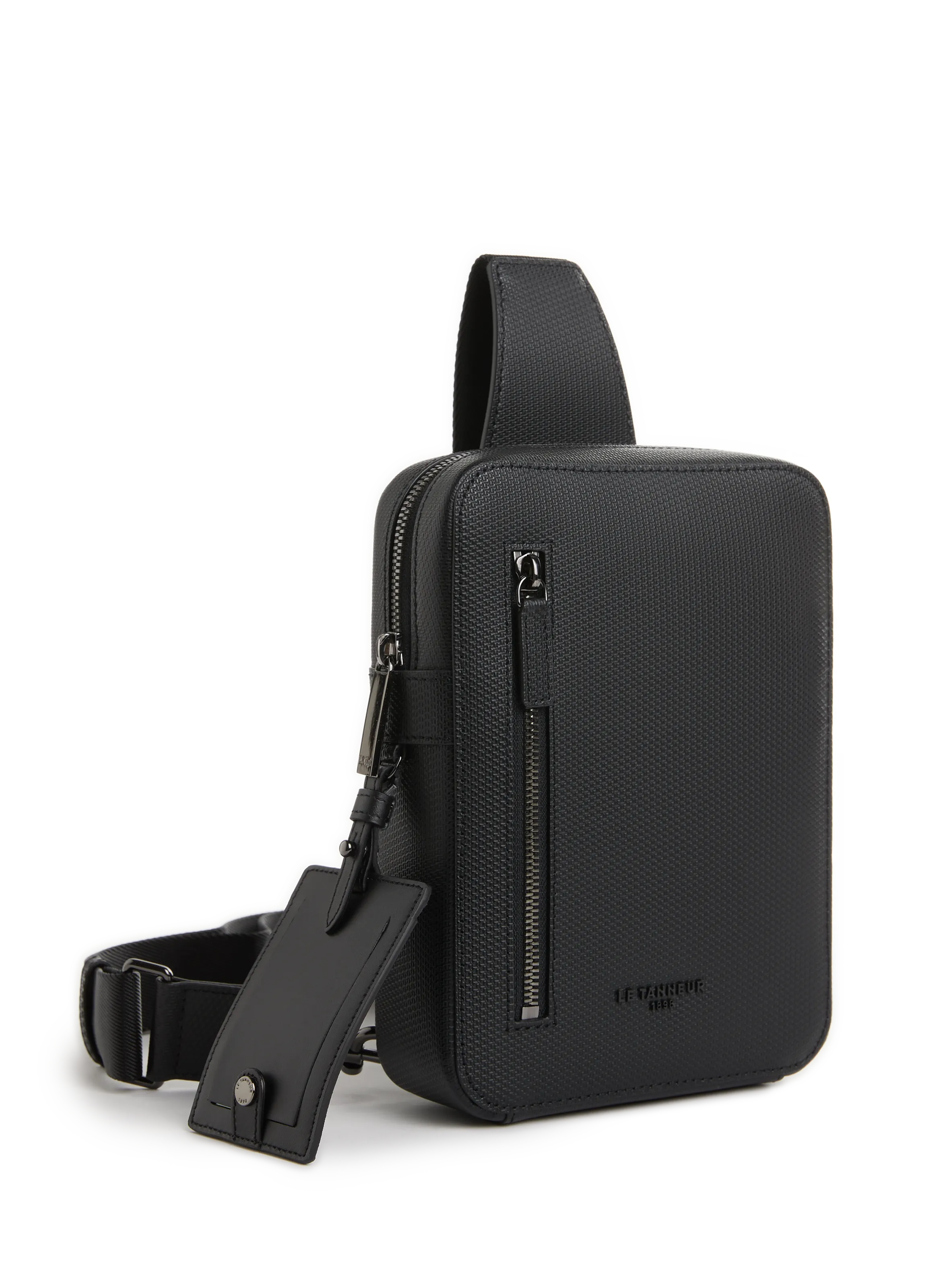 LE TANNEUR  Emile leather shoulder bag  - Black