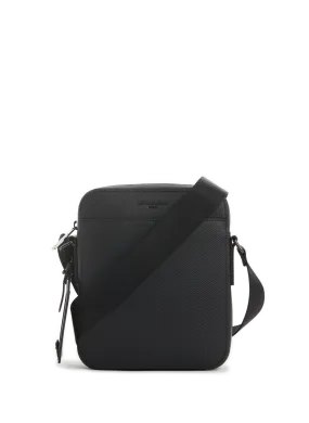 LE TANNEUR  Emile monogram leather shoulder bag - Black