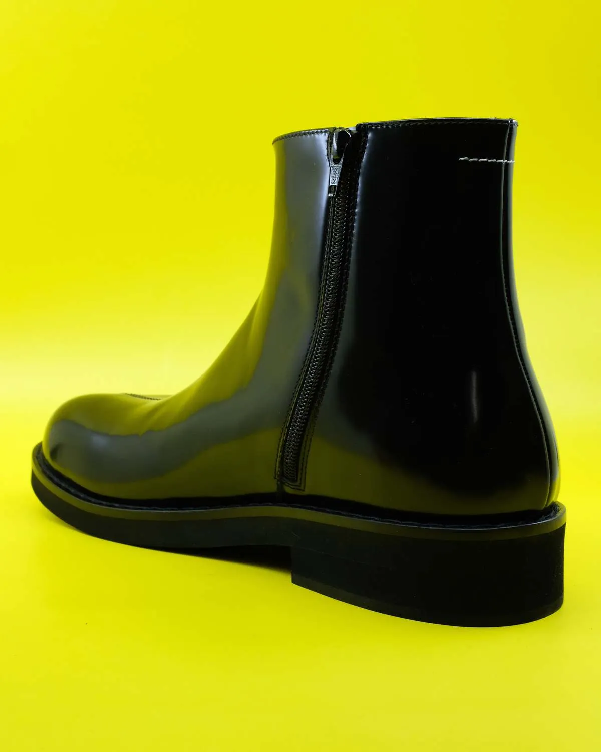 Leather Anatomic Ankle Boot - Black