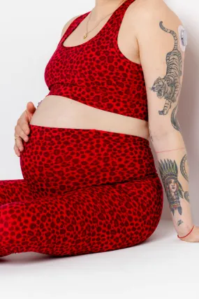 Leggings Maternity Leo Red
