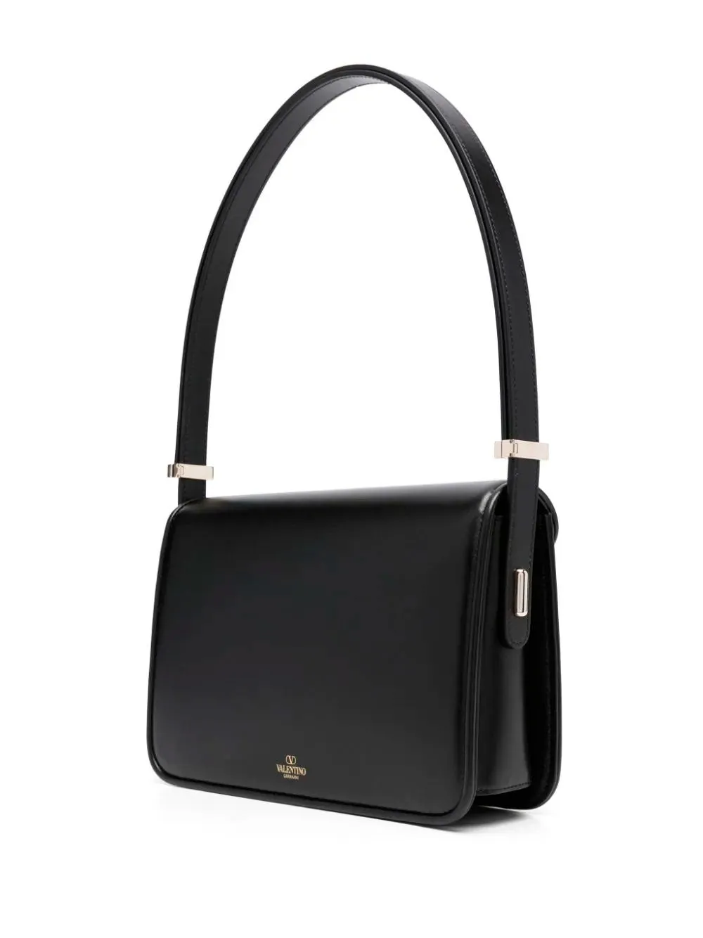 Letter leather shoulder bag