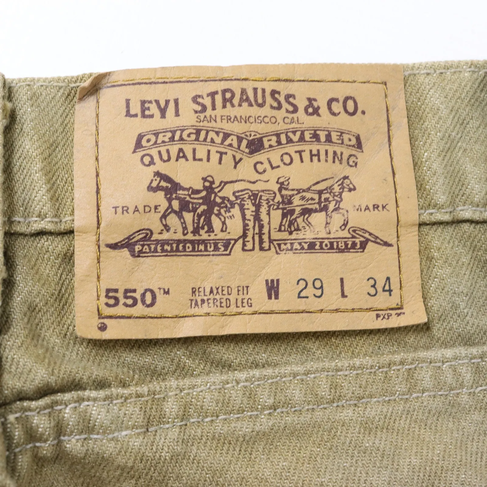 Levi's 550 Beige Chino Trousers