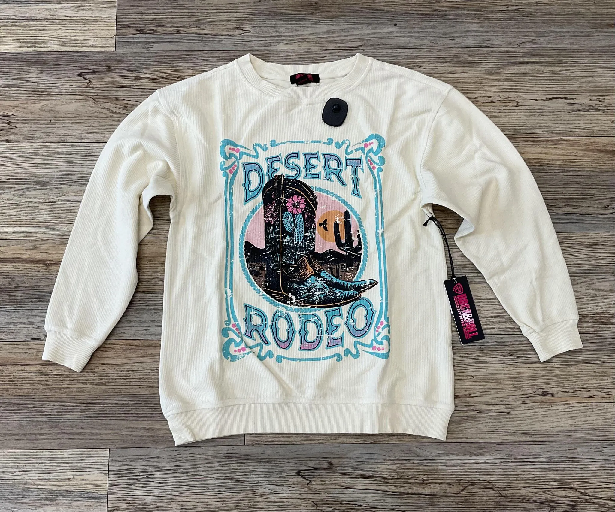 ‘’LIA’’ ROCK & ROLL EGGSHELL DESERT RODEO PULLOVER | BW91T04025