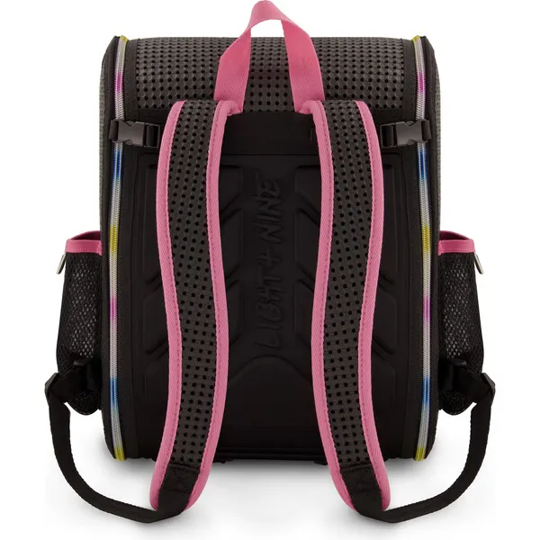 Light + Nine Student Backpack, Rainbow Pink