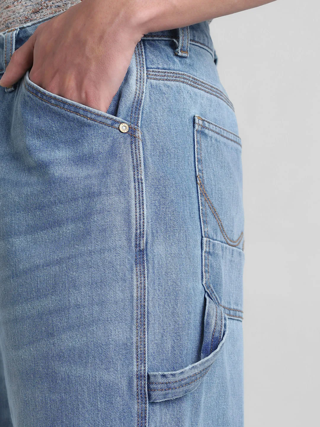 Light Blue High Rise Dario Loose Fit Jeans