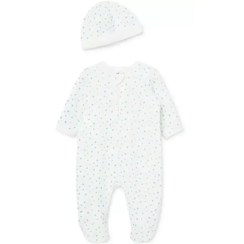 Little Me - 2Pk Baby Boy Wonder Quilt Footie & Hat