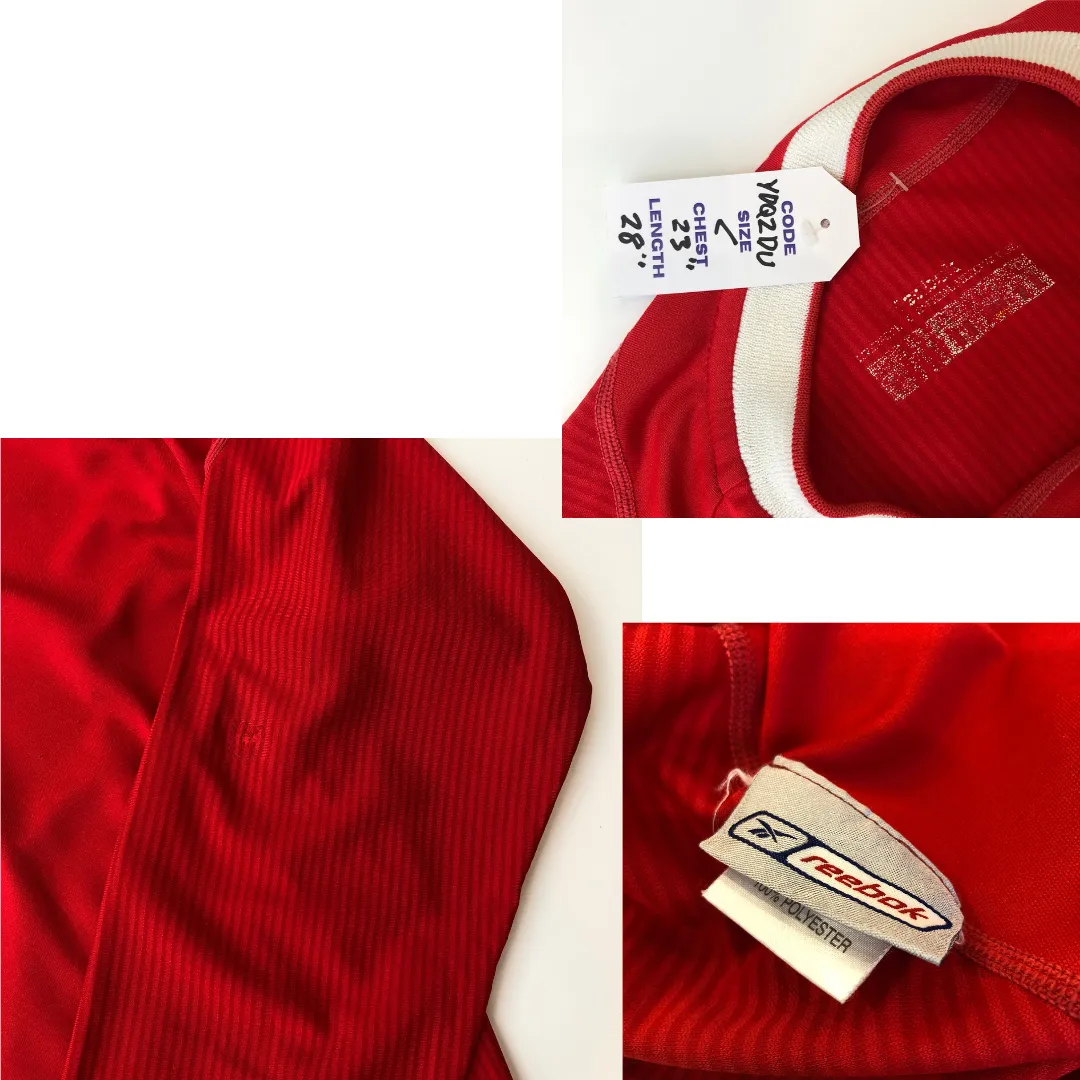Liverpool Original Reebok 2002/2004 Home Vintage Football Shirt Large