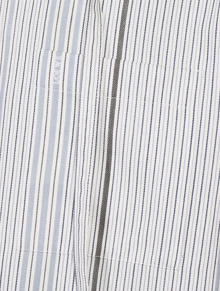 LOEWE Wool And Cotton Jacquard Hooded Shirt