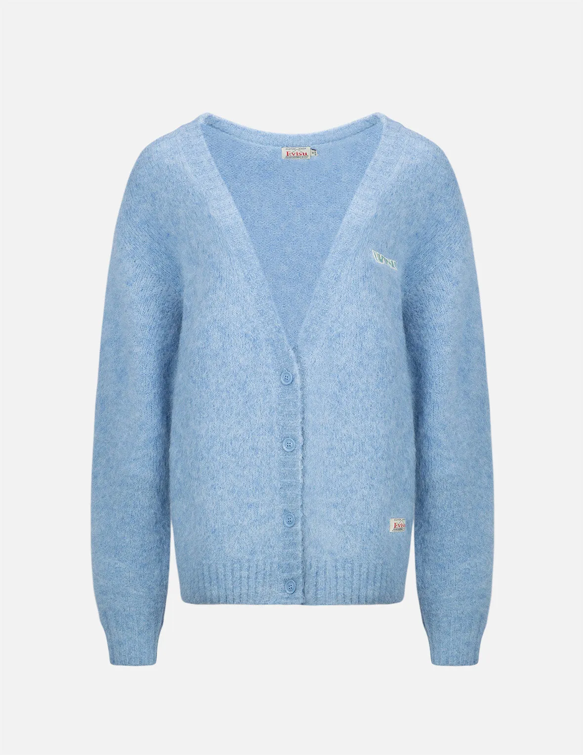 Logo Badge Fluffy Cardigan