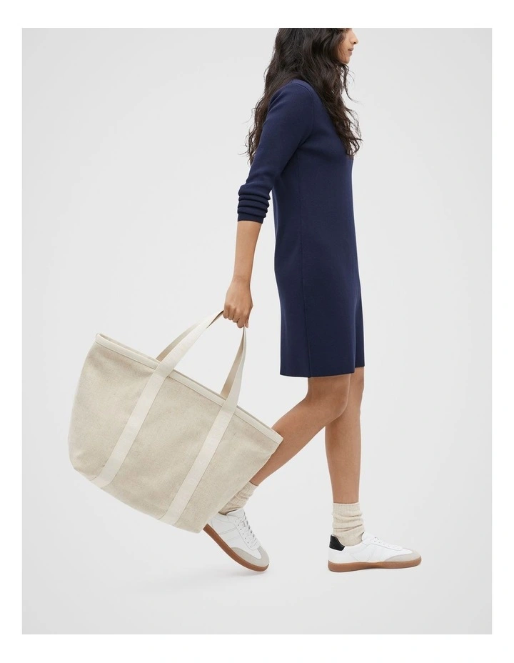 Logo Day Tote Bag in Natural