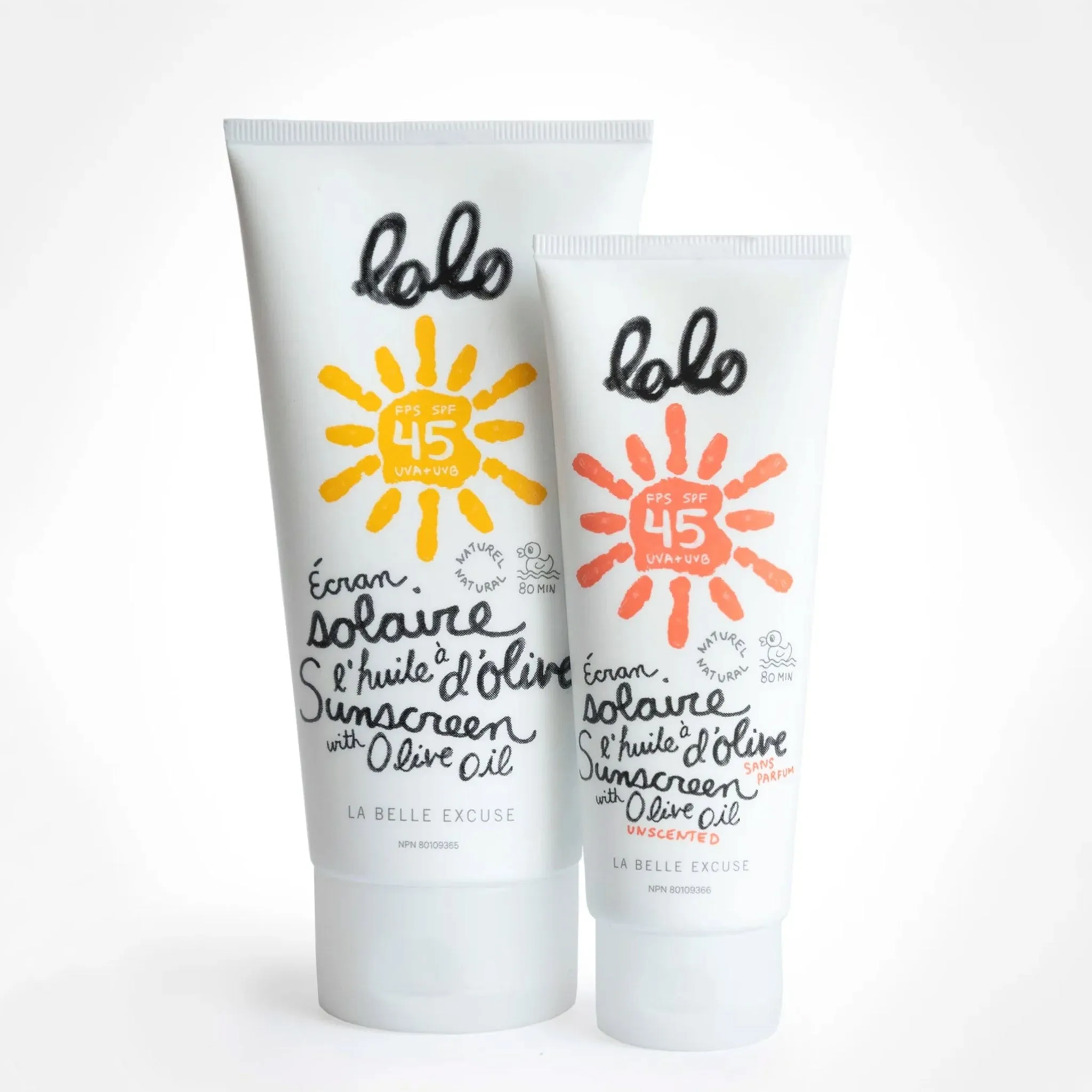 Lolo Fragrance Free Olive Oil SPF45 Sunscreen 75ml  - Clement