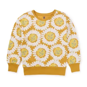 Long Sleeve Printed Tunic Top - Countryside Sunflower - FINAL SALE