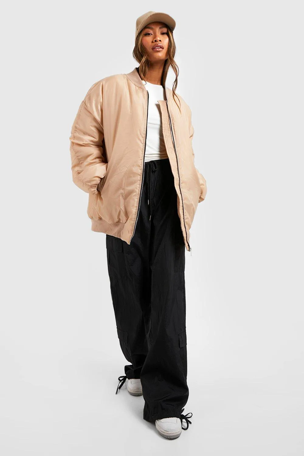 Longline Cocoon Bomber