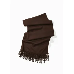 Look by M Soft Basic Mocha Cashmere Scarf (Women's)