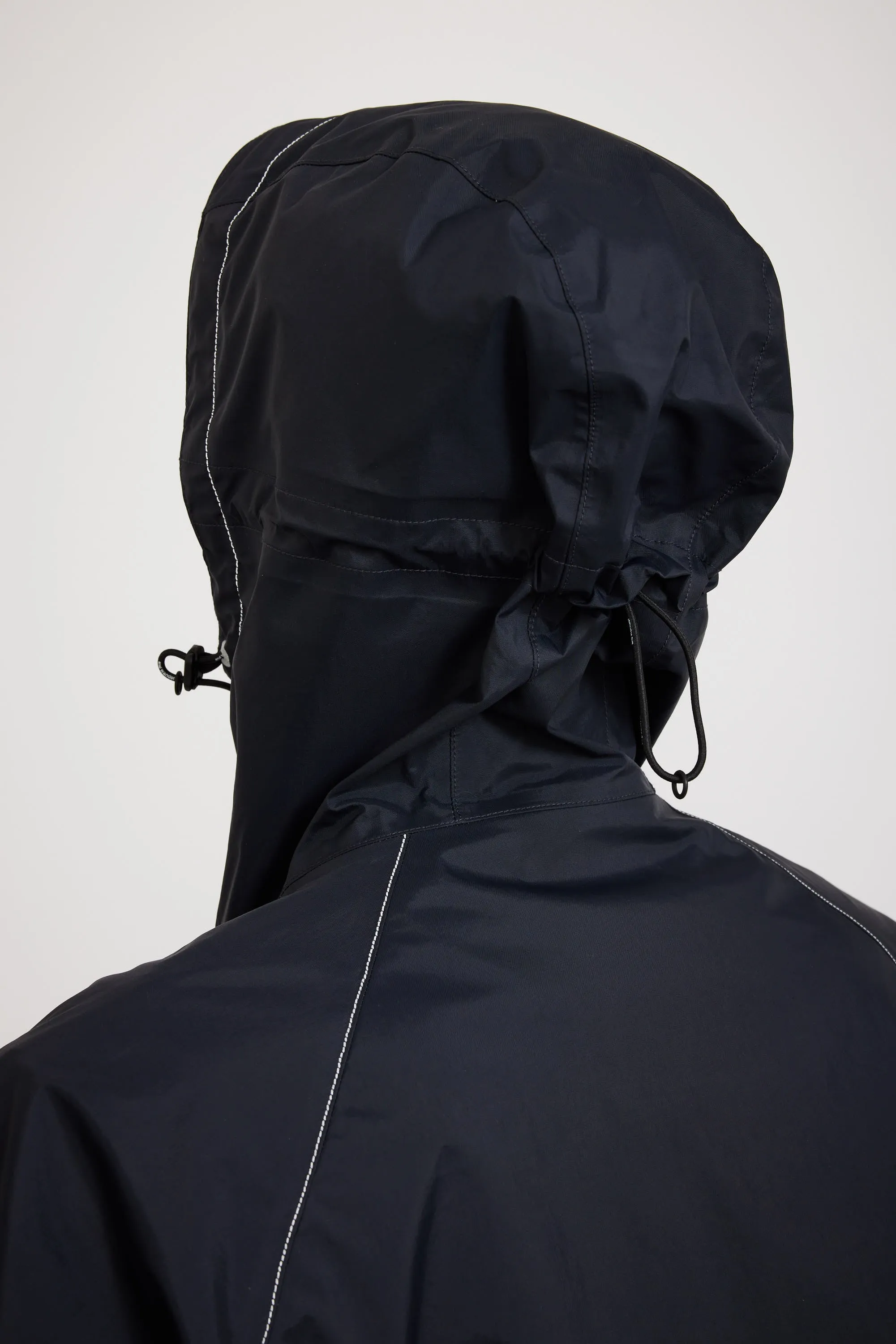Loose Fitting Rain Jacket Navy