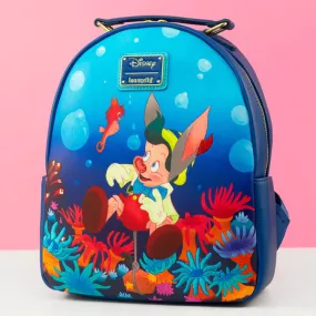 Loungefly x Disney Pinocchio Sea Mini Backpack