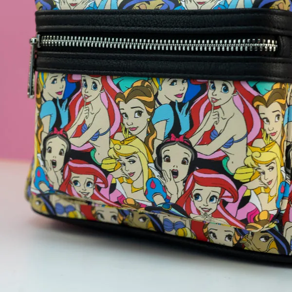 Loungefly x Disney Princesses AOP Mini Backpack