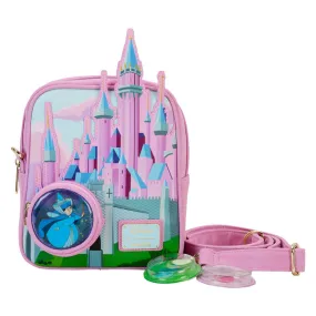 Loungefly x Disney Sleeping Beauty Stained Glass Castle Crossbody Bag