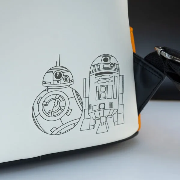 Loungefly x Star Wars R2-D2 and BB-8 Droids Light Up Mini Backpack