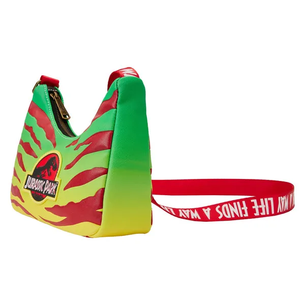 Loungefly x Universal Jurassic Park 30th Anniversary Life Finds A Way Crossbody Bag