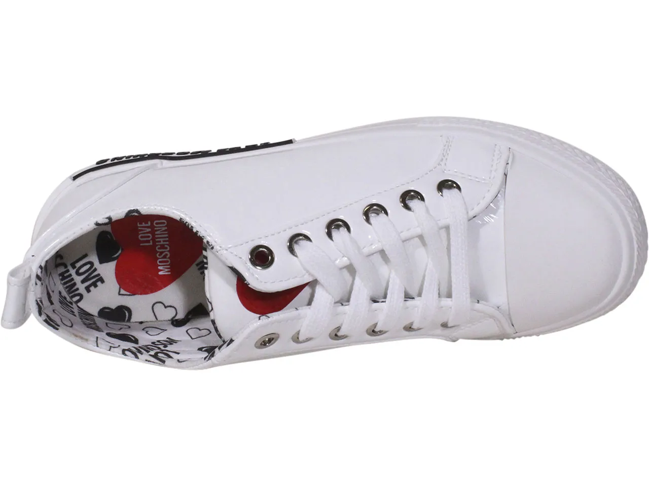Love Moschino Women's Low Top Sneakers White Sz: 8 JA15372G0BJG0100