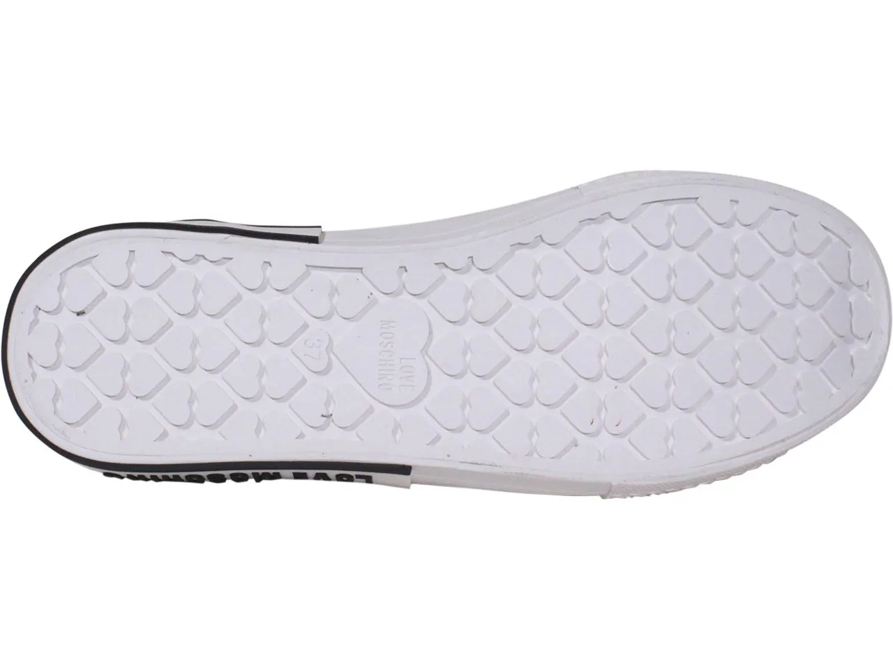 Love Moschino Women's Low Top Sneakers White Sz: 8 JA15372G0BJG0100