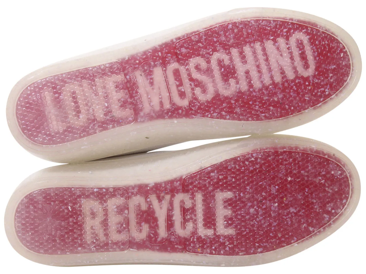 Love Moschino Women's Sneakers Canvas Mid Top White Sz: 9 (JA15353G0CJJ0100)
