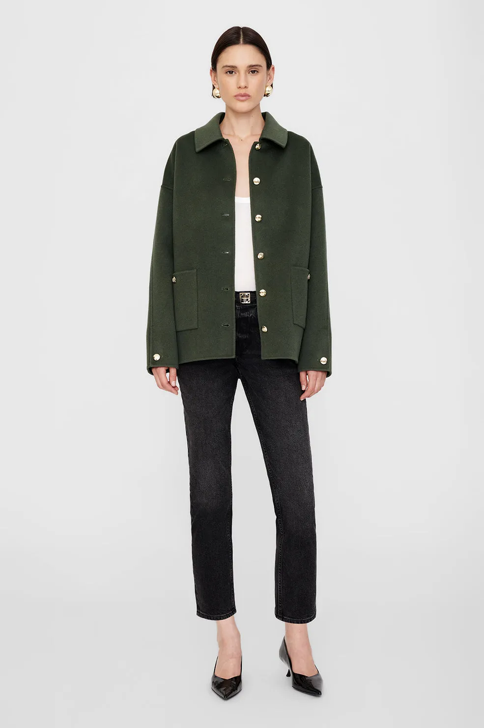 Luca Jacket - Olive Cashmere Blend