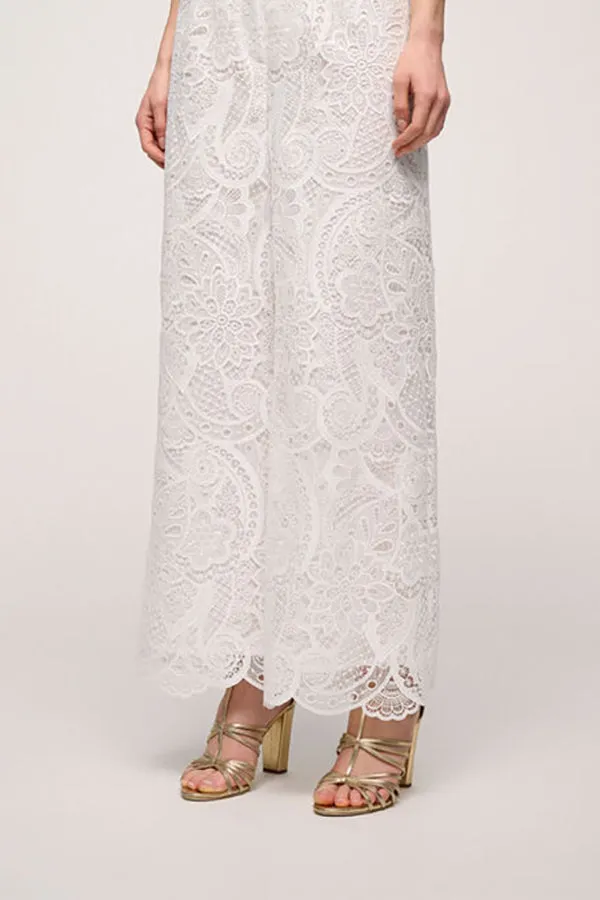 Luisa Spagnoli ALTEA PAISLEY LACE TROUSERS