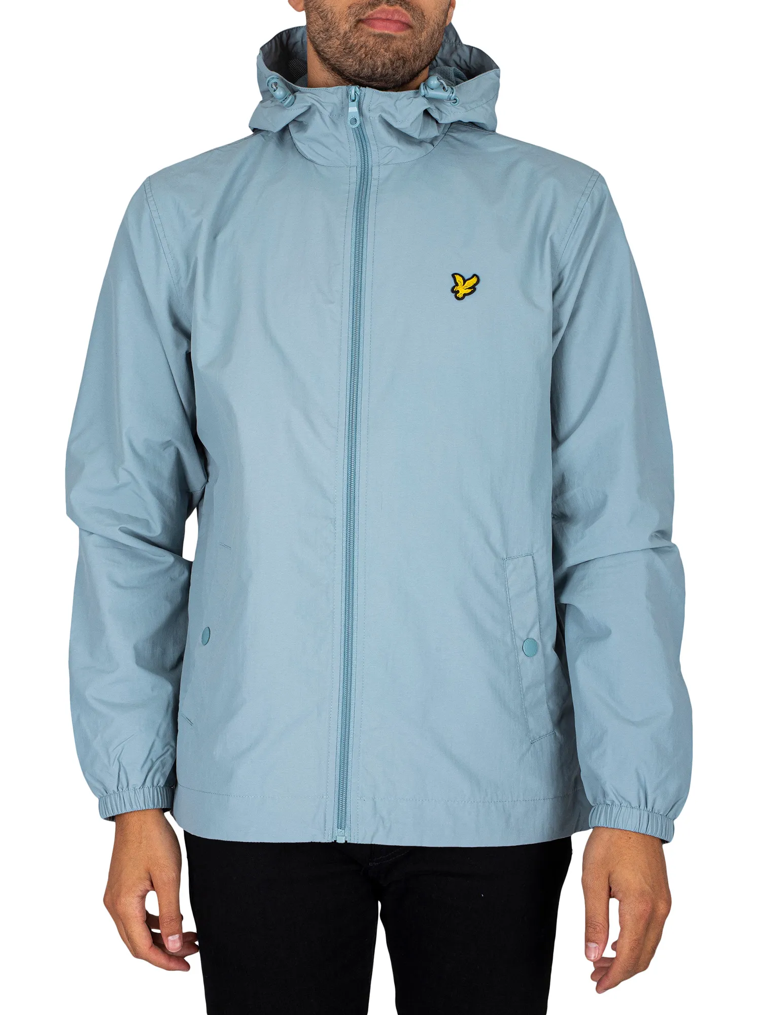 Lyle &amp; Scott Zip Through Hooded Jacket - Away Blue
