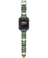 Macy's Accutime Kid's Star Wars Baby Yoda Gray Silicone Strap Smart Watch 46x41mm