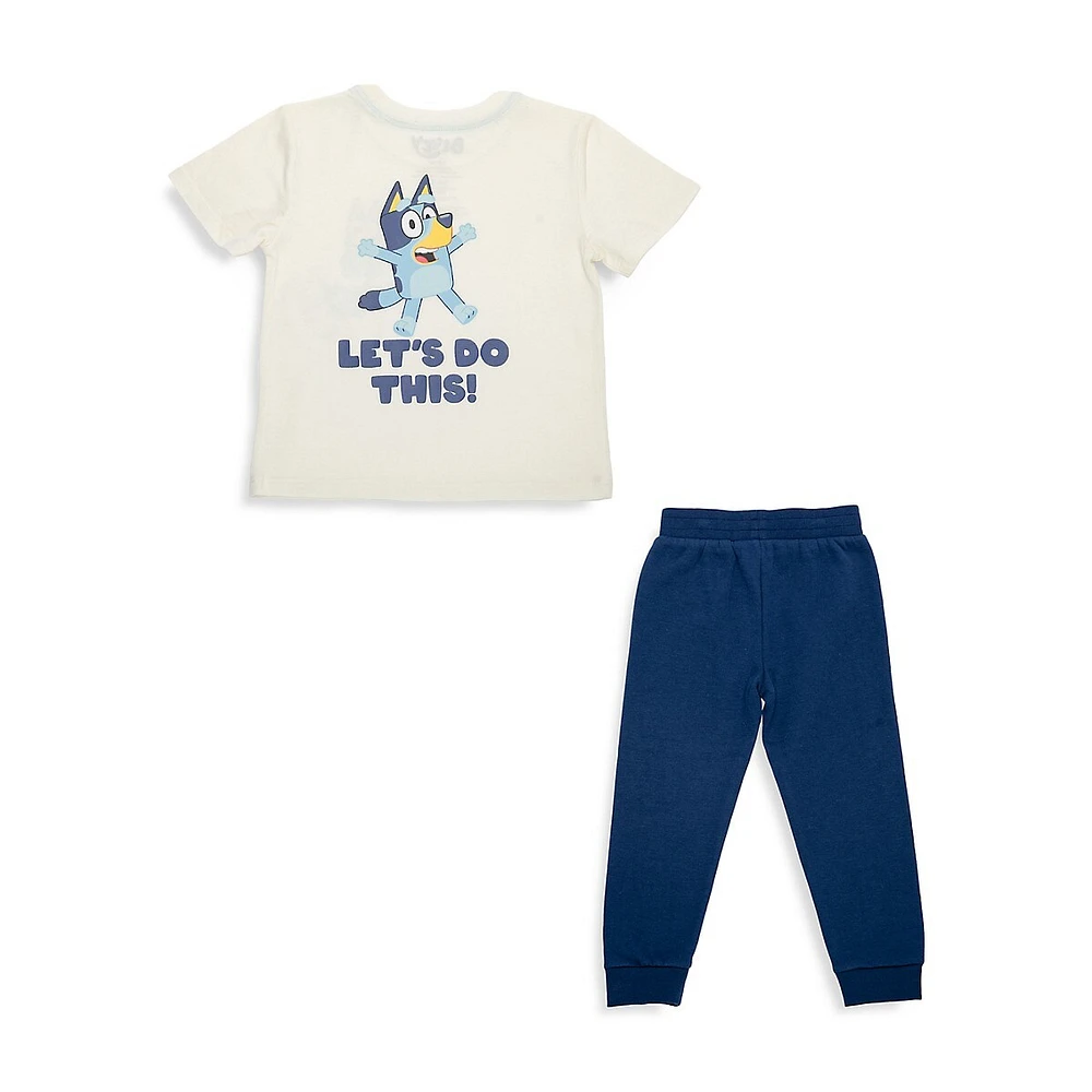 Mad Engine Little Boy's 2-Piece Lets Do This T-Shirt & Joggers Set