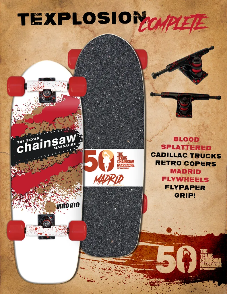 Madrid Skateboards Texplosion Texas Chainsaw Massacre Explosion Complete