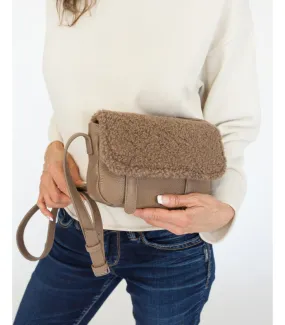 Maeve Shearling Cross Body Bag at FurHatWorld.com