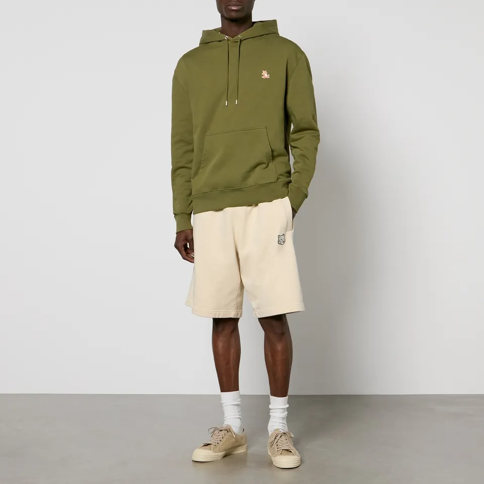 Maison Kitsuné Chillax Patch Regular Cotton-Jersey Hoodie - S | Coggles