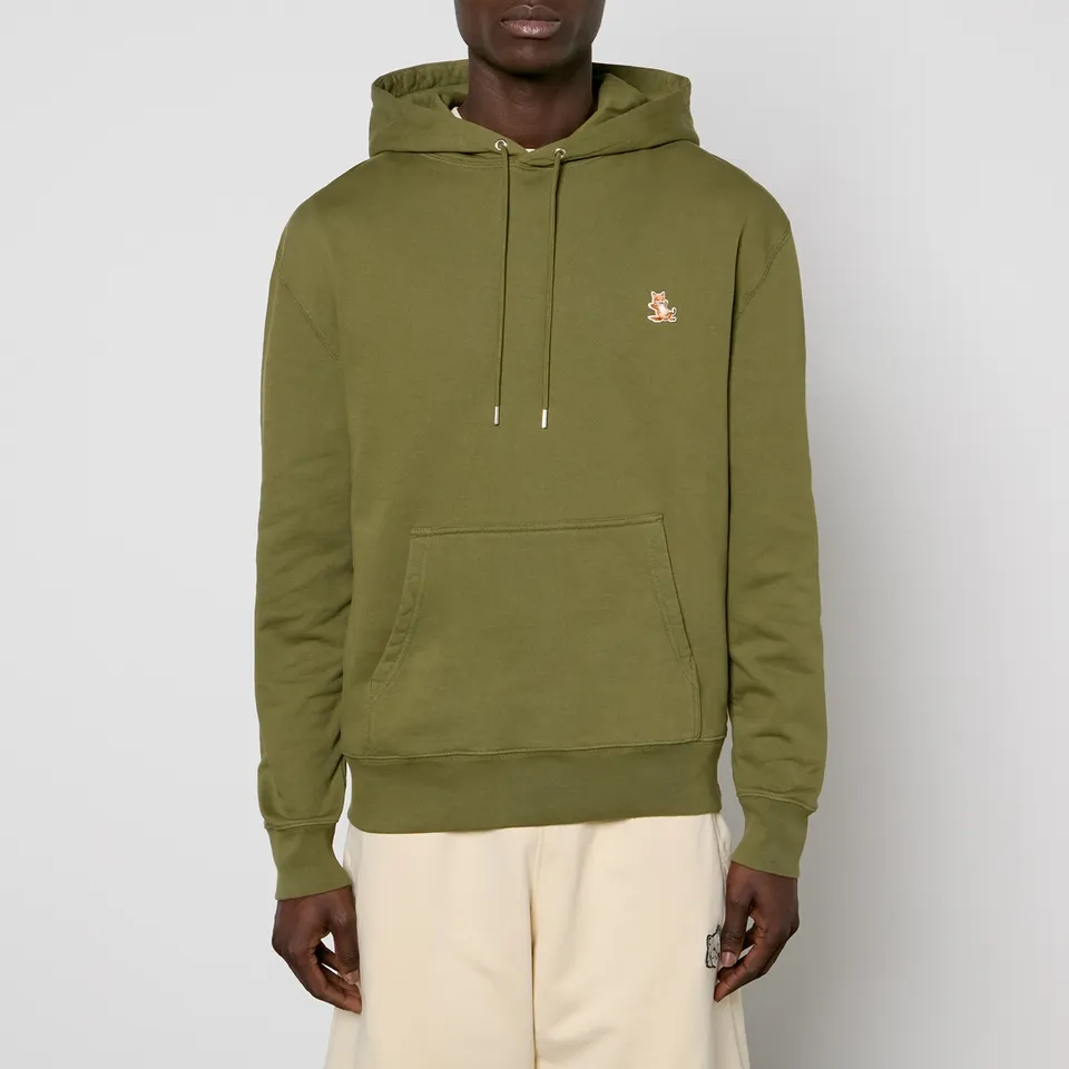 Maison Kitsuné Chillax Patch Regular Cotton-Jersey Hoodie - S | Coggles