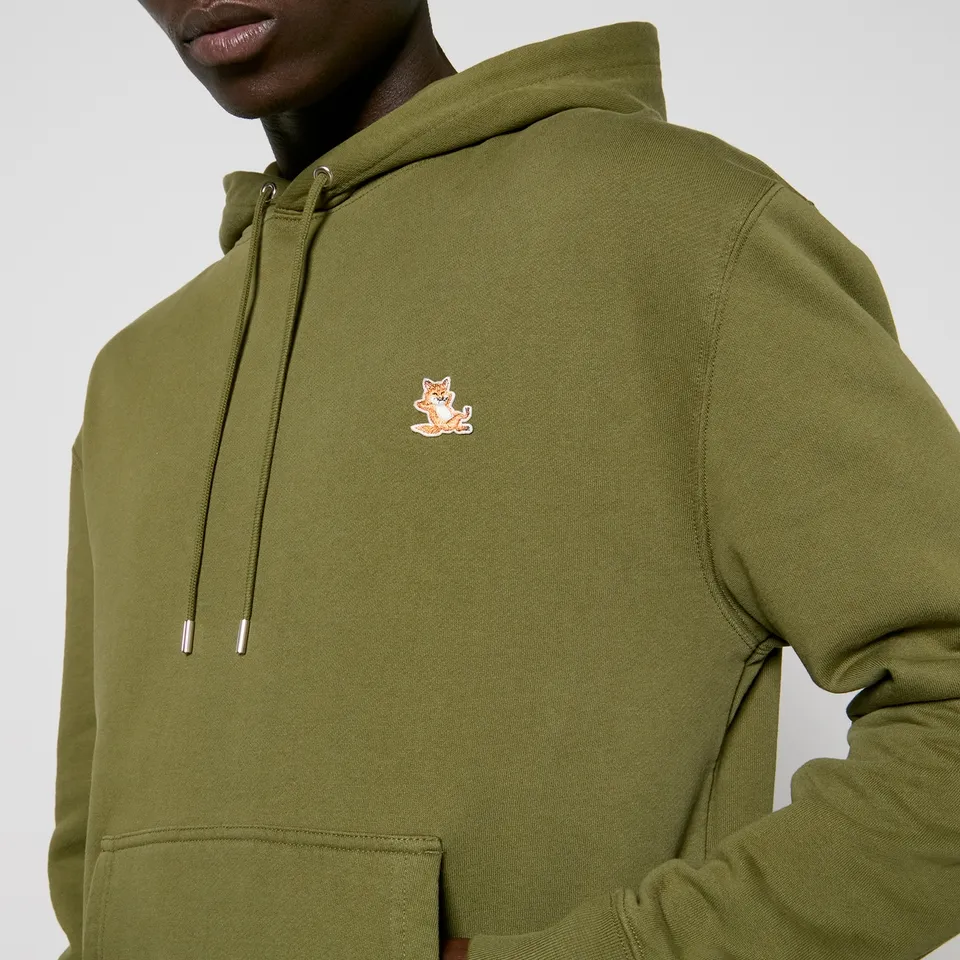Maison Kitsuné Chillax Patch Regular Cotton-Jersey Hoodie - S | Coggles