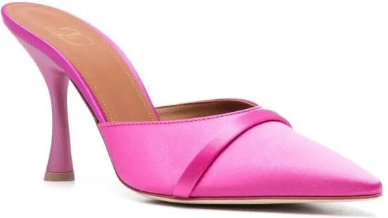 Malone Souliers 95mm sculpted heeled mules Pink