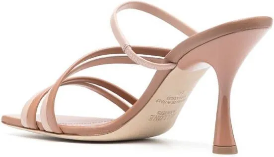 Malone Souliers Tami 90 two-tone 90mm mules Brown